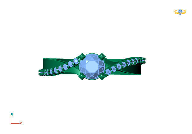 Women Ring 3DM Womens Ring 3d models 3D print model 3D print model_2