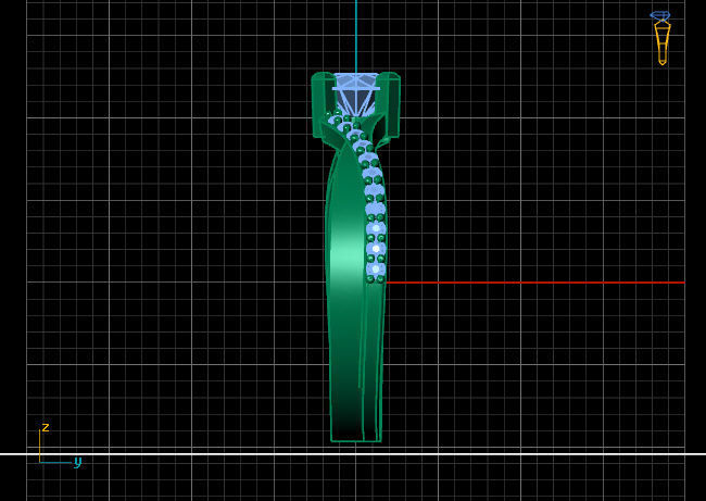 Women Ring 3DM Womens Ring 3d models 3D print model 3D print model_4