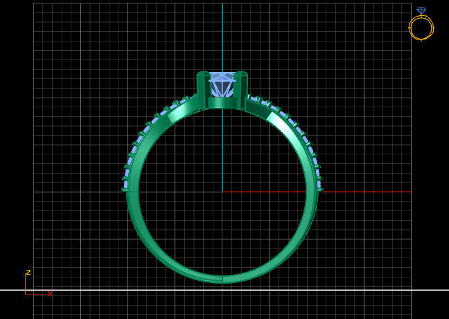 Women Ring 3DM Womens Ring 3d models 3D print model 3D print model_3