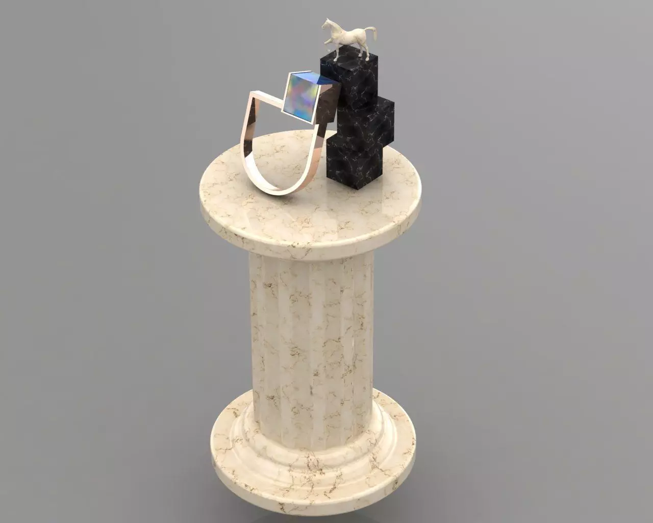 Modern Ring 3D print model_0