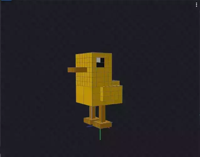 Chick bird in minecraft