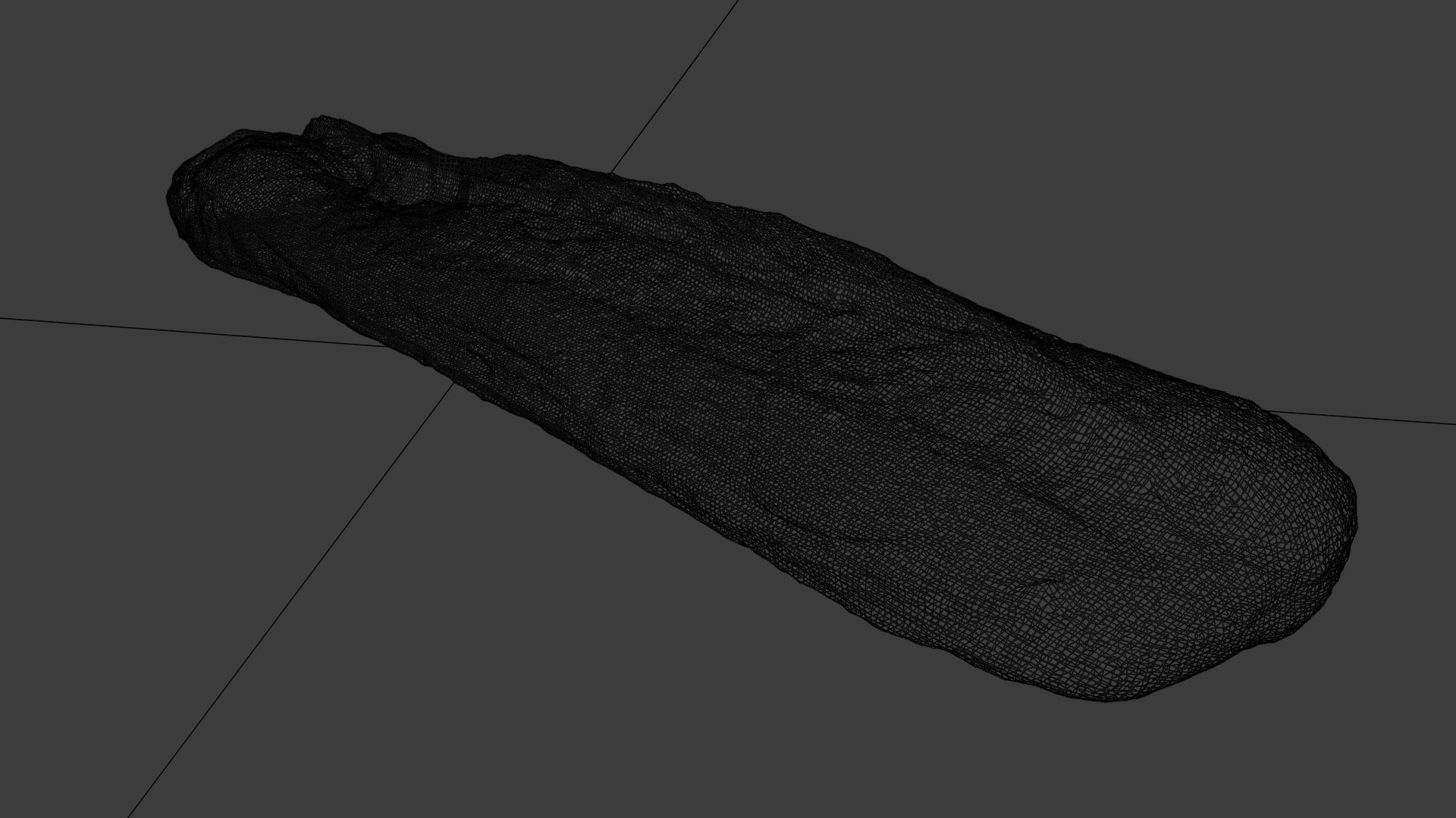 Buckwheat bun loaf or roll 3D model_5