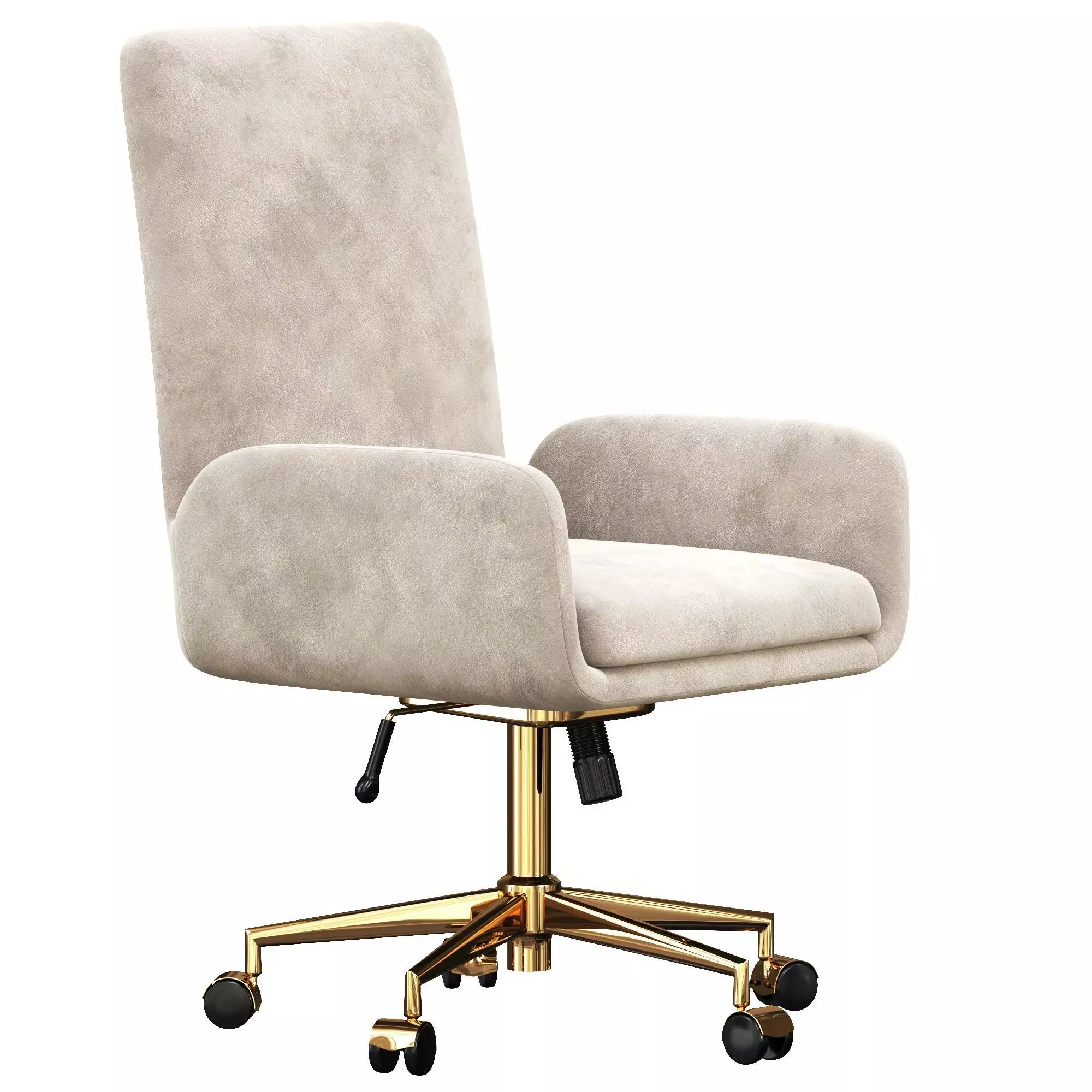 Union  Scale MidMod Fabric Manager Chair 3D model_0
