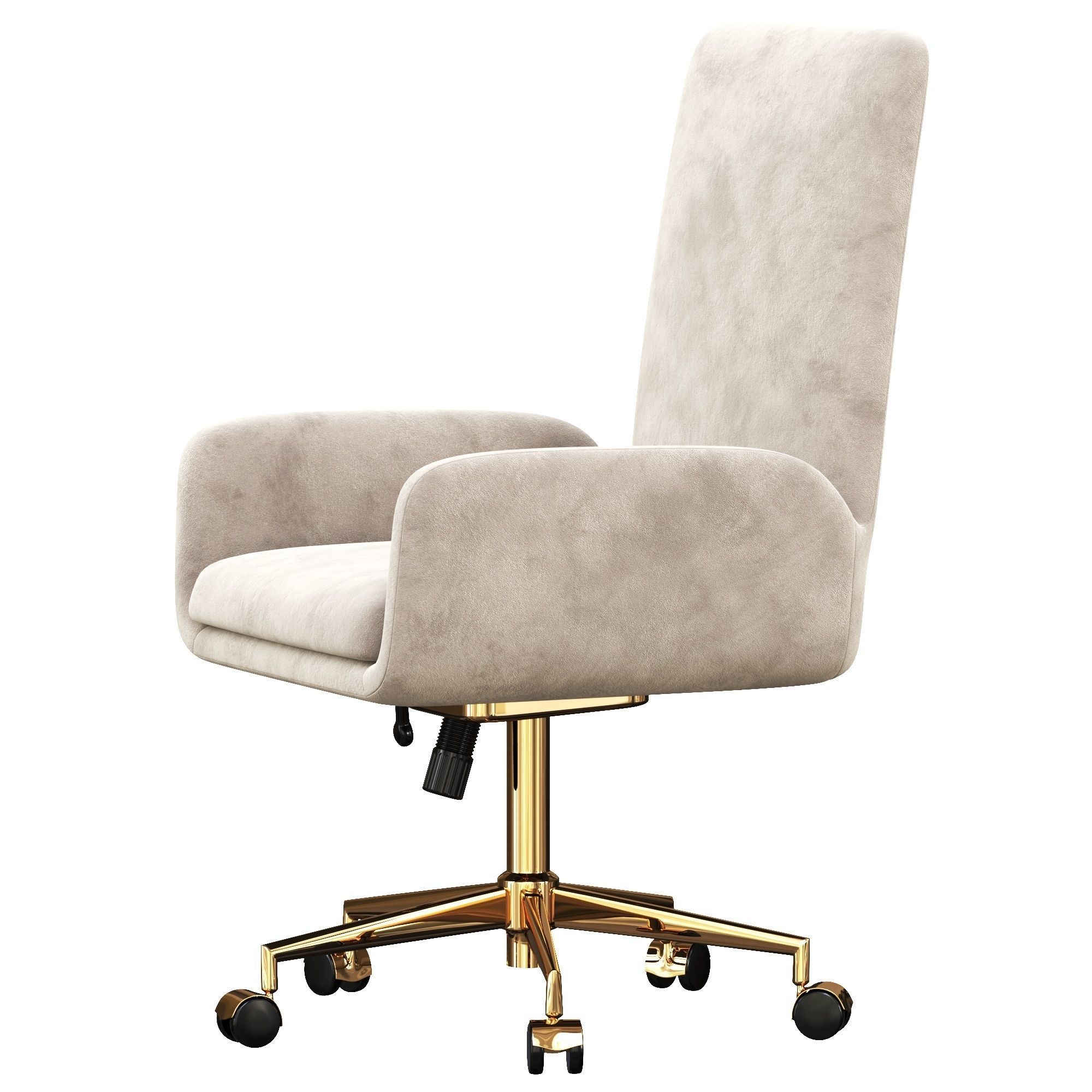 Union  Scale MidMod Fabric Manager Chair 3D model_2