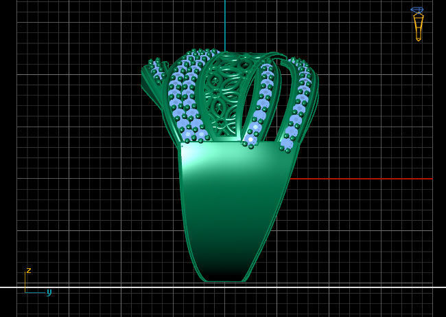 Women Ring 3DM Womens Ring 3d models 3D print model 3D print model_4
