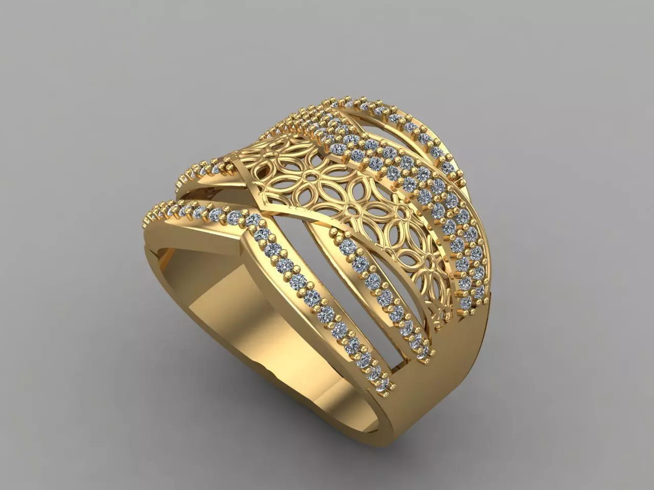 Women Ring 3DM Womens Ring 3d models 3D print model 3D print model_0