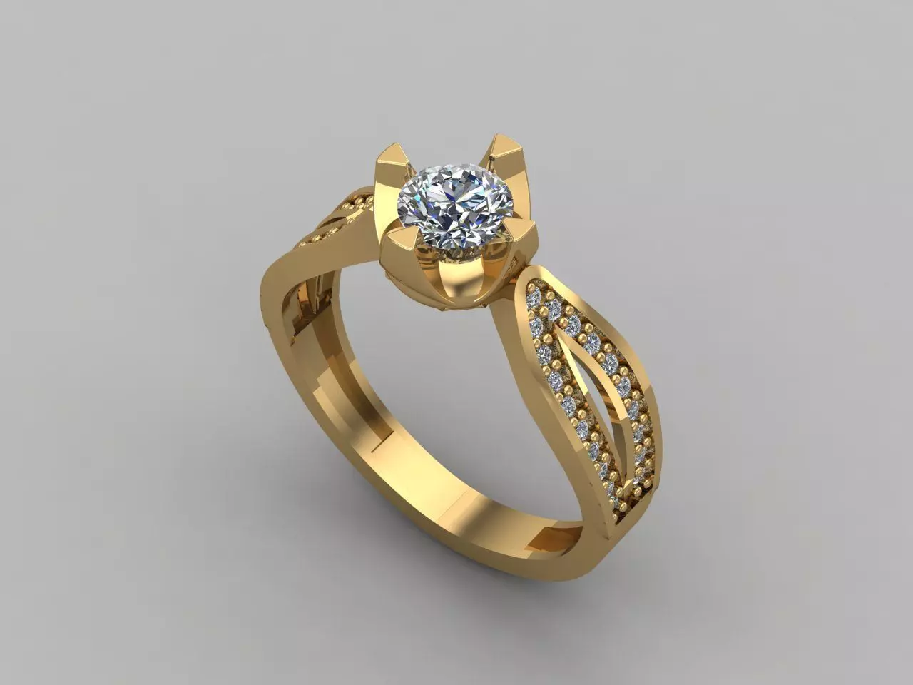 Women Ring 3DM Womens Ring 3d models 3D print model 3D print model_0