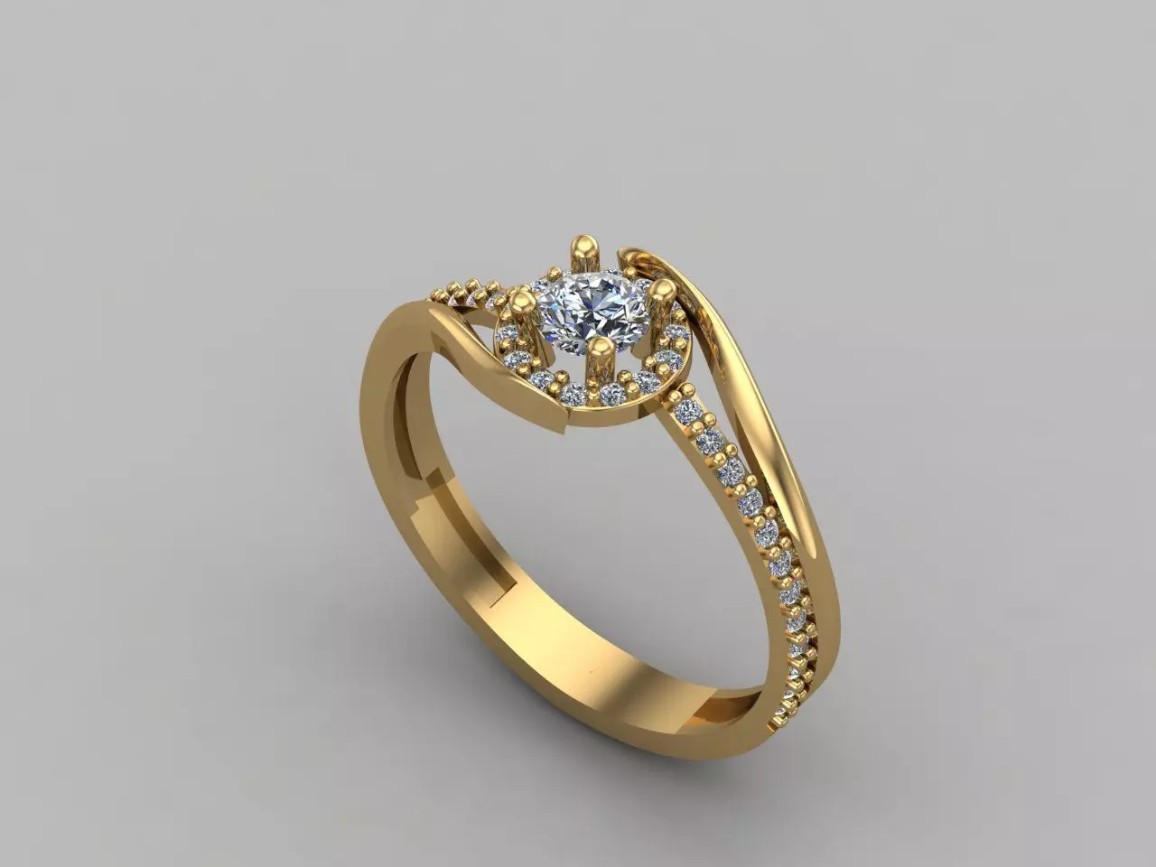 Women Ring 3DM Womens Ring 3d models 3D print model 3D print model_0