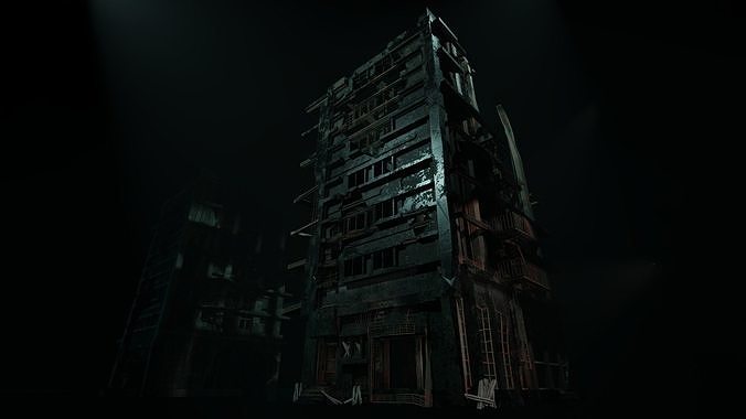 Abandoned Building  3D model 7