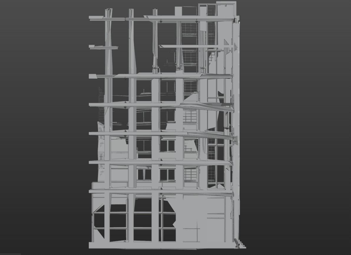 Abandoned Building  3D model_14