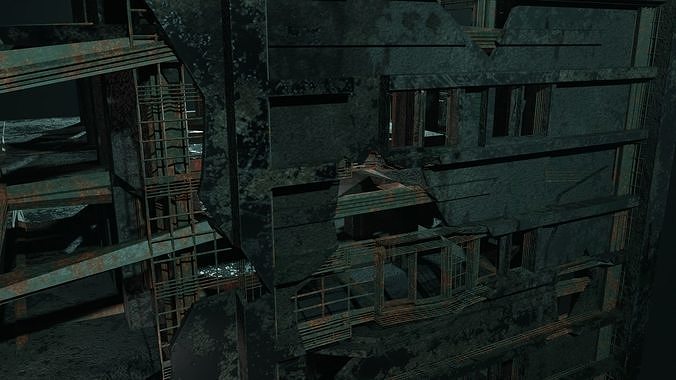 Abandoned Building  3D model 6