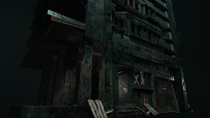 Abandoned Building  3D model 3