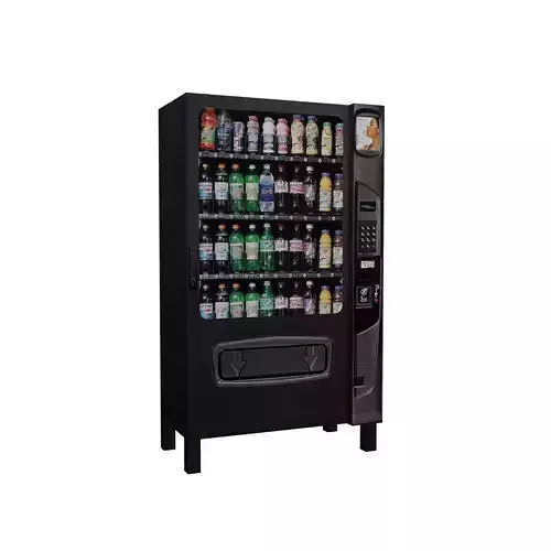 Soft Drink Vending Machine Low-poly 3D model