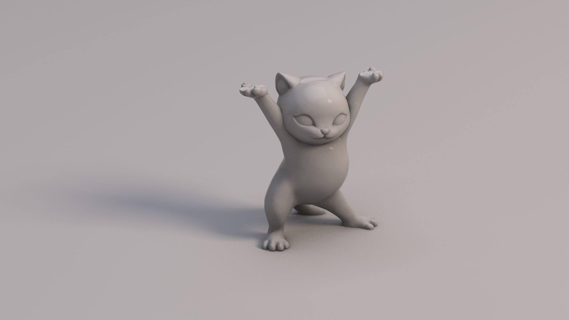 Cat Pen Holder - 3D print 3D print model_4
