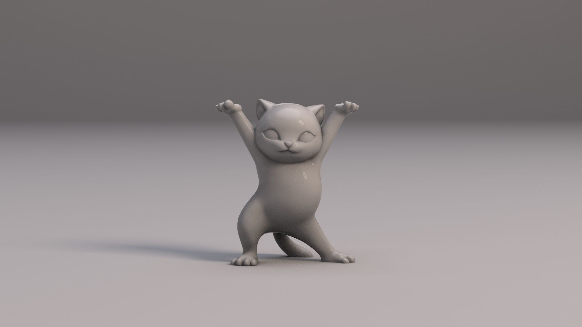 Cat Pen Holder - 3D print 3D print model_3