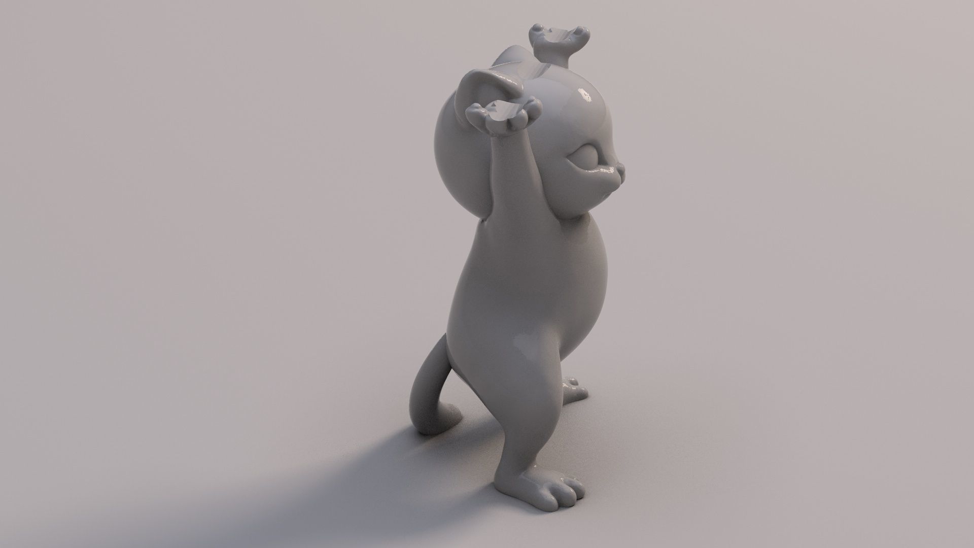 Cat Pen Holder - 3D print 3D print model_1