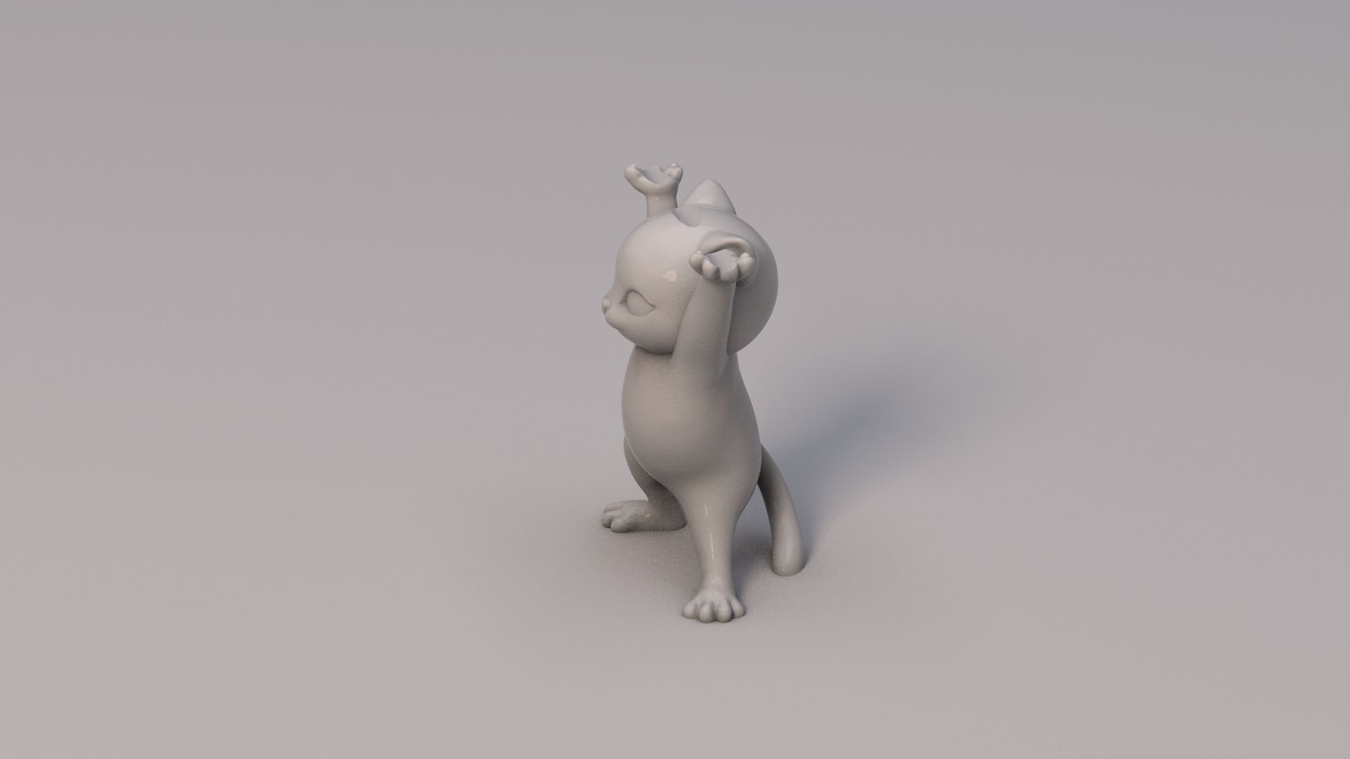 Cat Pen Holder - 3D print 3D print model_5