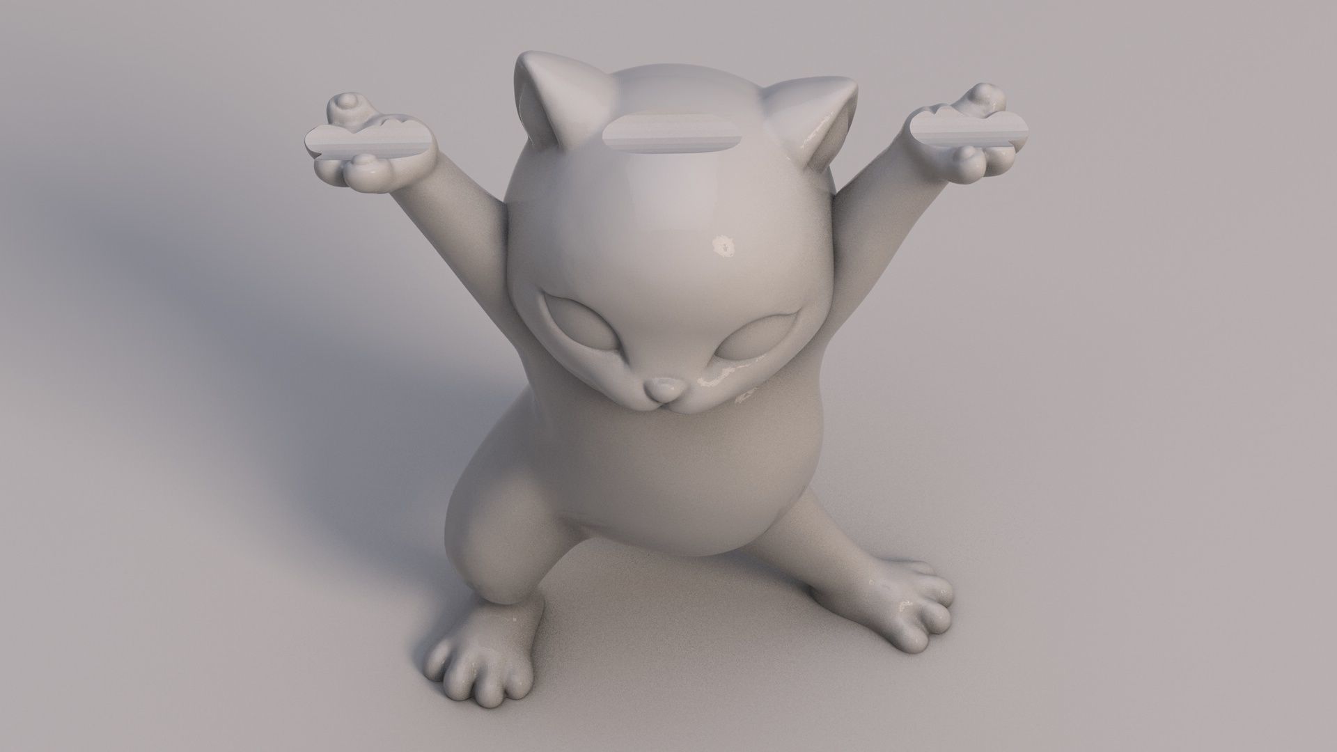 Cat Pen Holder - 3D print 3D print model_2