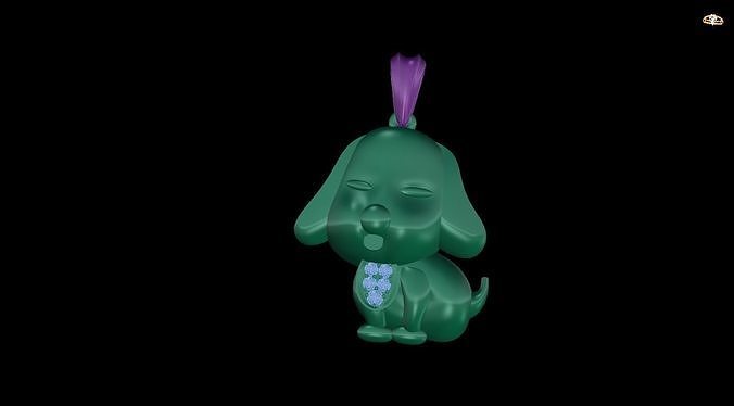 pendant sims dog 3D print model