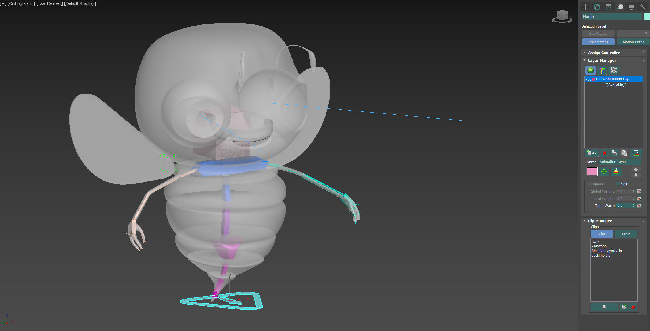 Bee Toon Character Low-poly 3D model_17