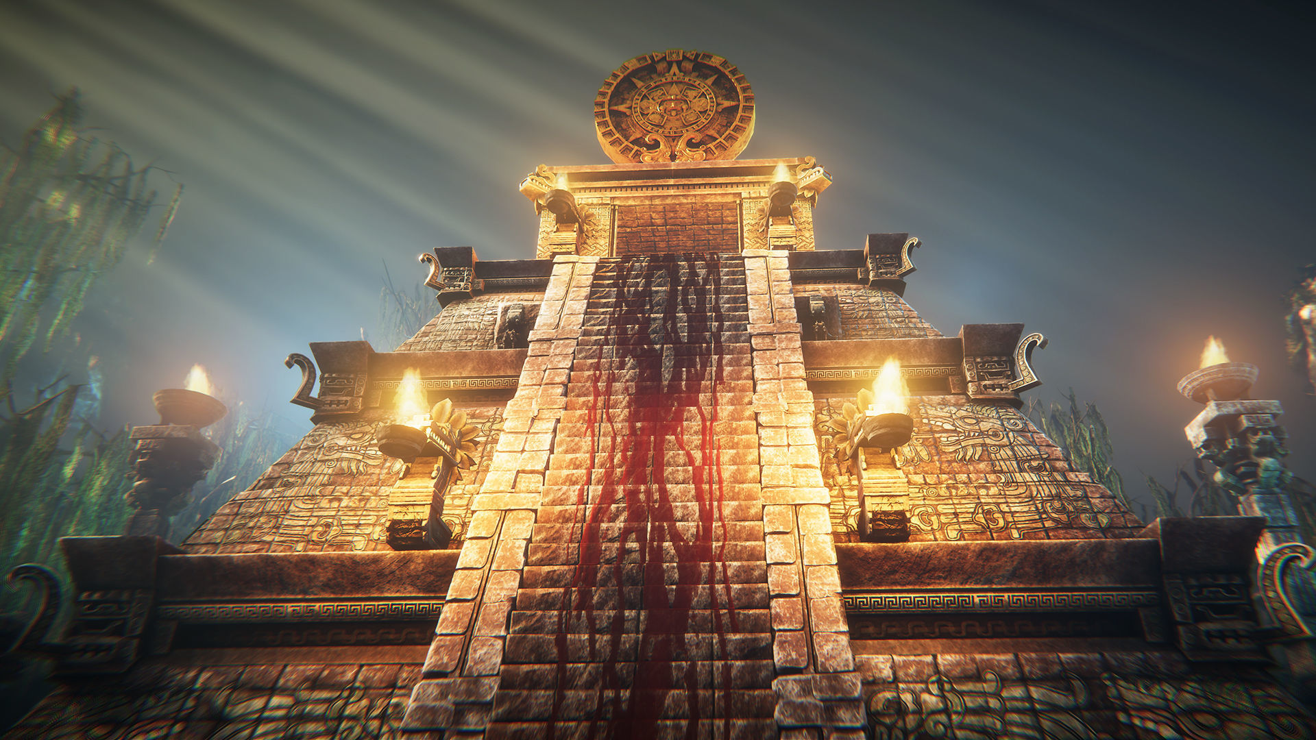 Aztec temple Low-poly 3D model_2