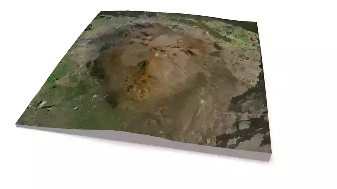 Mountain landscape Mauna Kea Forest Reserve Hawaii 3D model