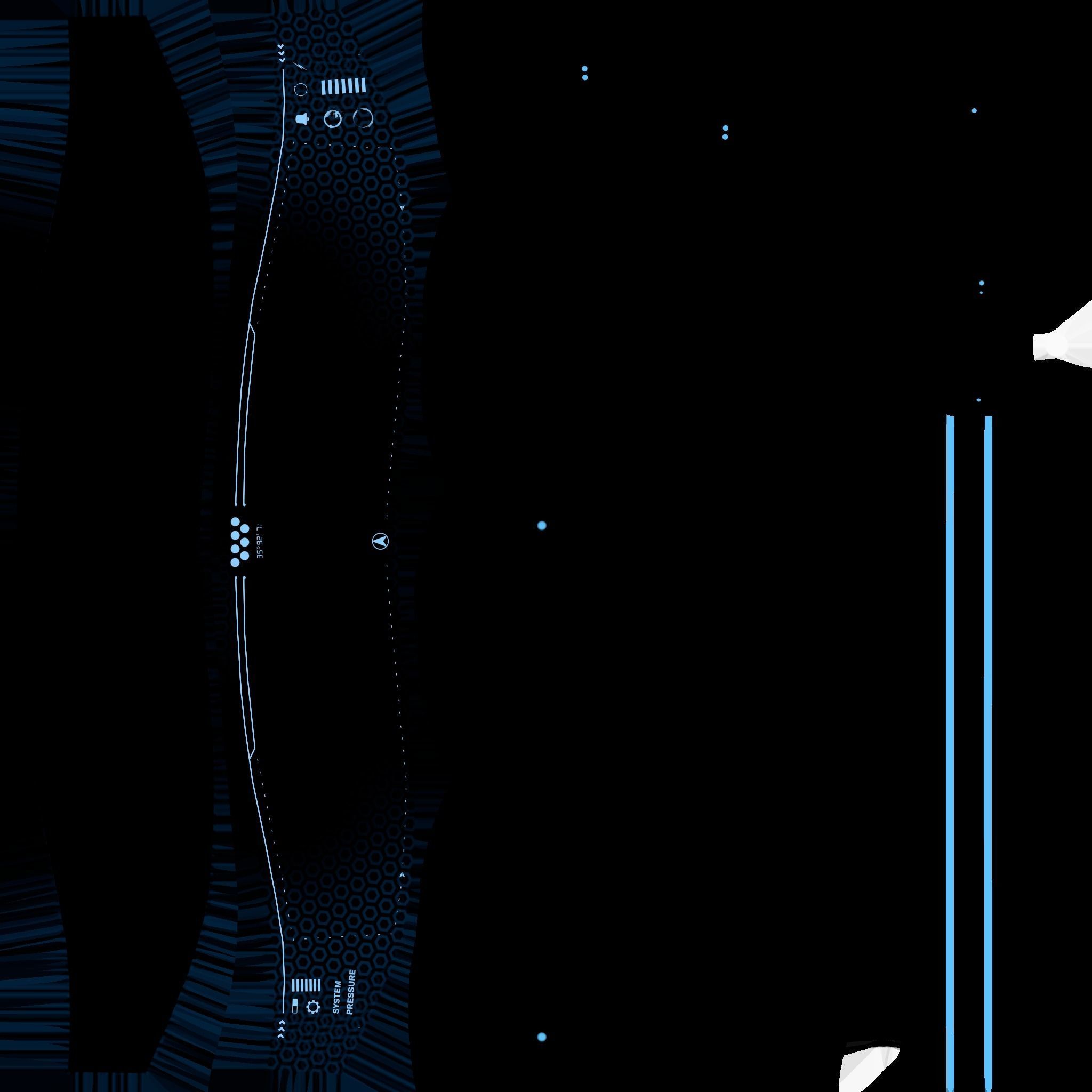 SciFi Glasses H08 Dark Steel - Character Design Fashion Low-poly 3D model_25