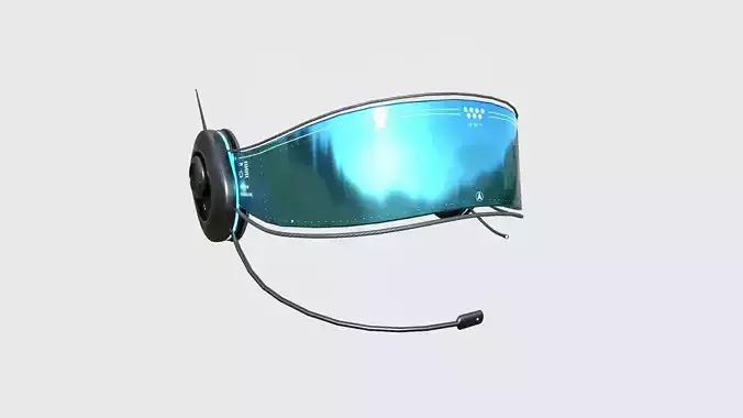 SciFi Glasses H08 Dark Steel - Character Design Fashion Low-poly 3D model