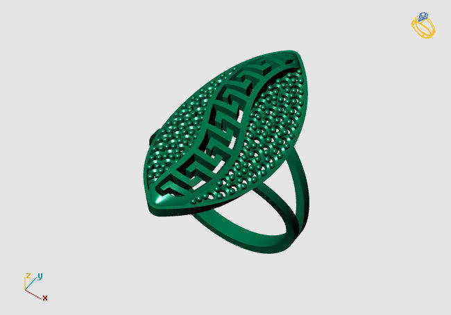 Women Ring STL Womens Ring 3d models 3D print model 3D print model_1
