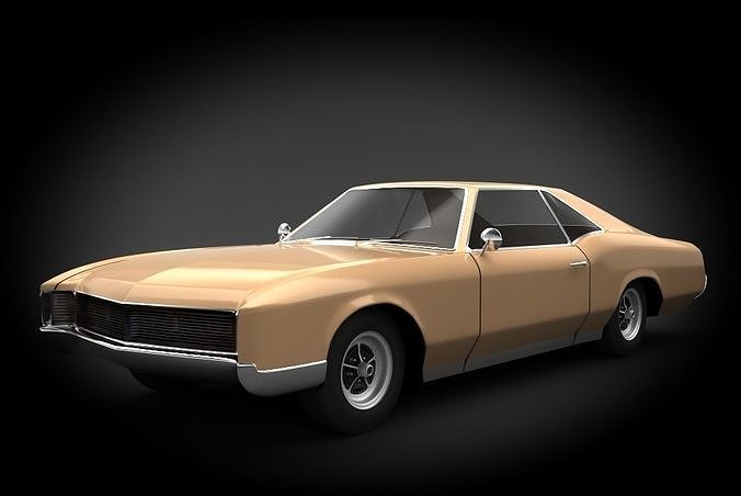 Buick Riviera 1966 Low-poly 3D model