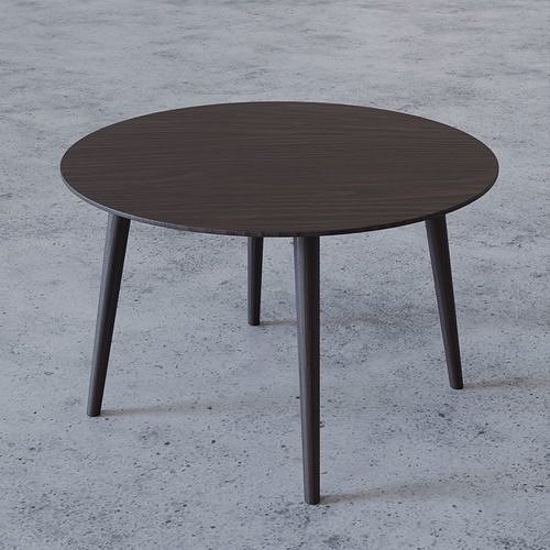 Simple round table Free 3D model
