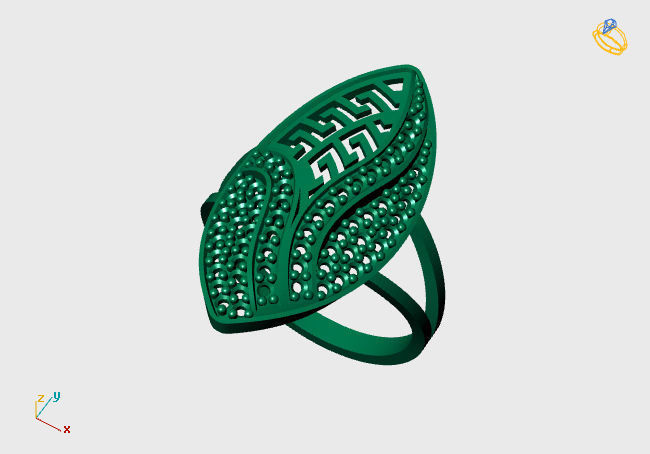 Women Ring STL Womens Ring 3d models 3D print model 3D print model_1