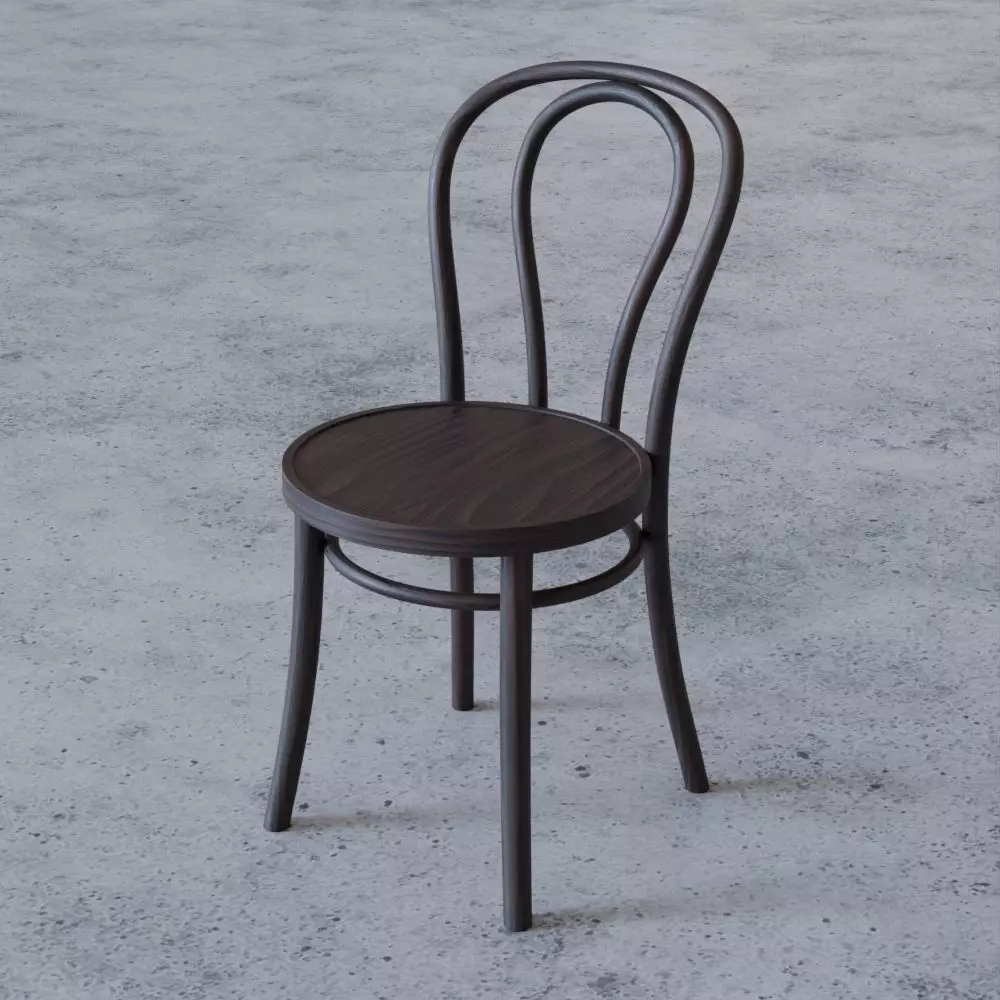 Simple chair Free 3D model_0