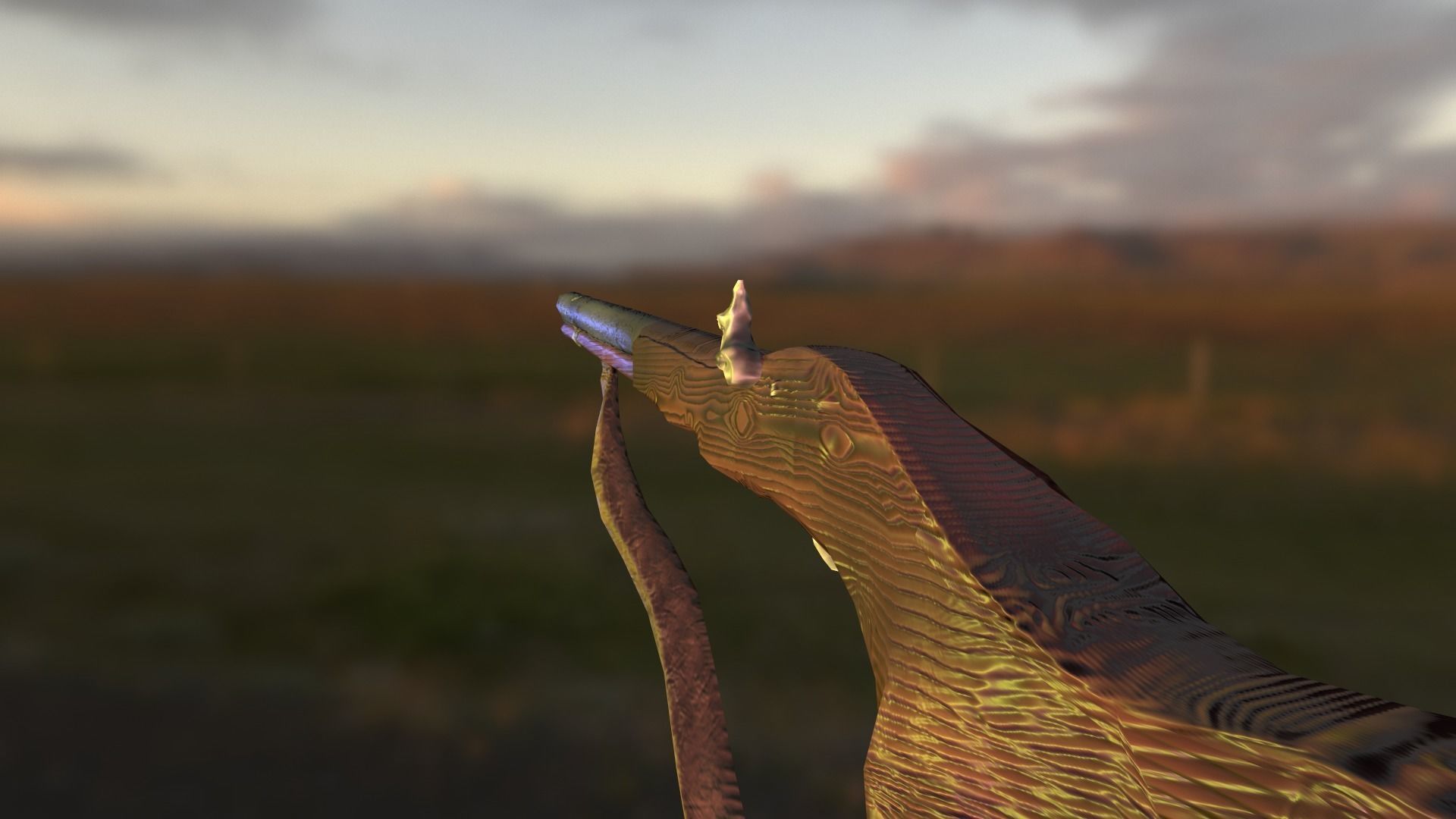 Cawboy horse gun Midpoly Low-poly 3D model_11