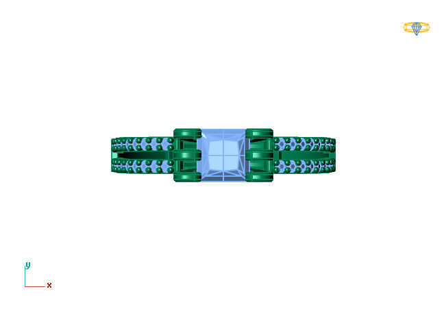 Women Ring 3DM Womens Ring 3d models 3D print model 3D print model_2