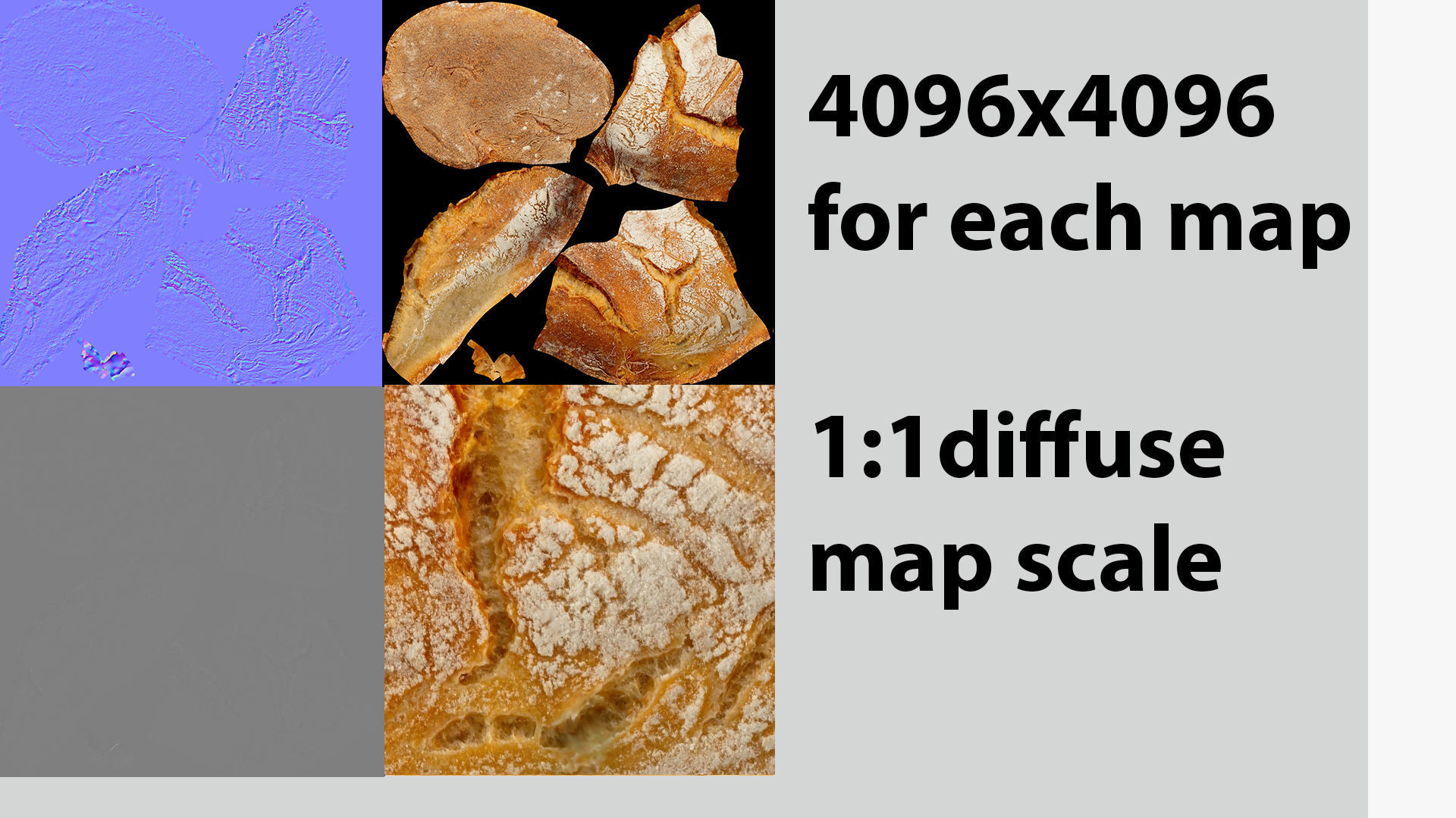 French Loaf or French bread with corn and cereals 3D model_7