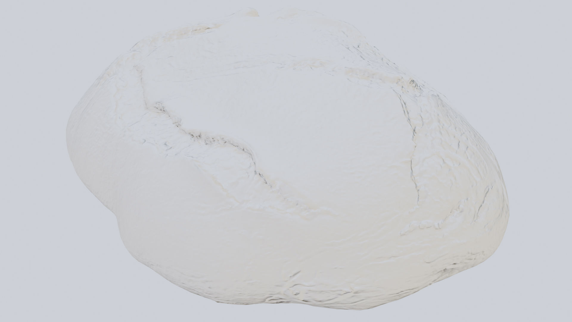 French Loaf or French bread with corn and cereals 3D model_4