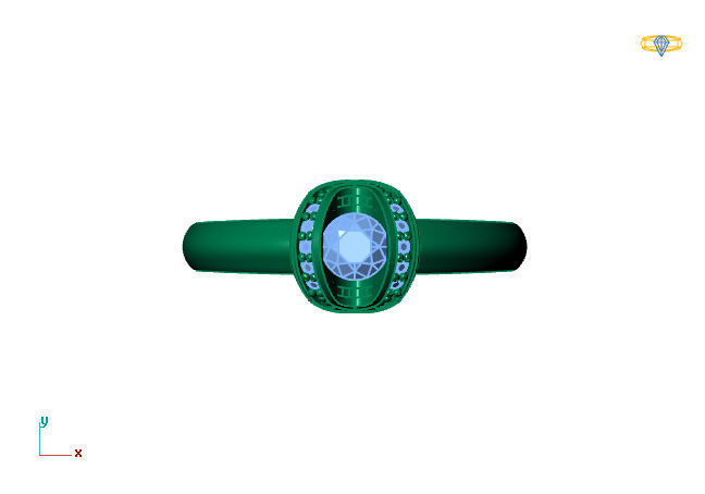 Women Ring 3DM Womens Ring 3d models 3D print model 3D print model_2