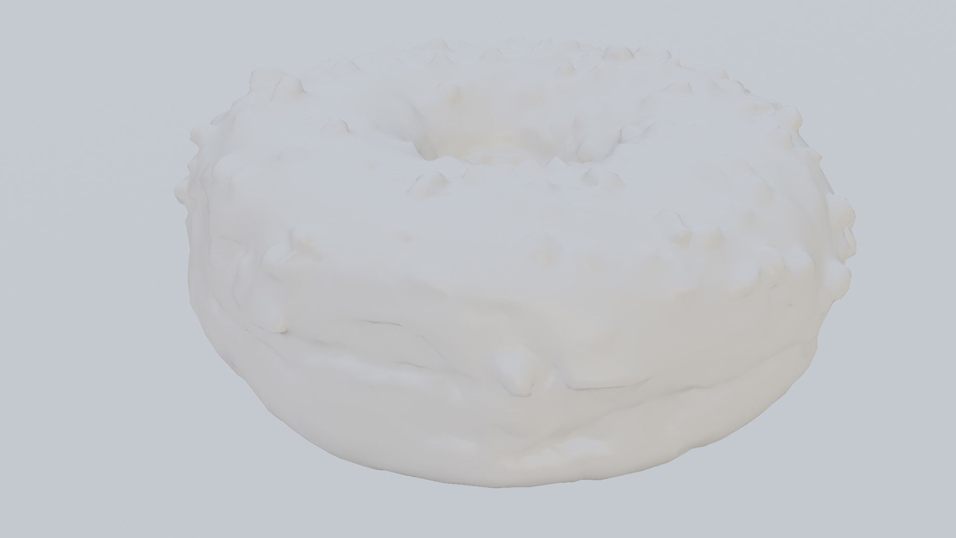 Doughnut glazed with colorful berry glazing 3D model_4