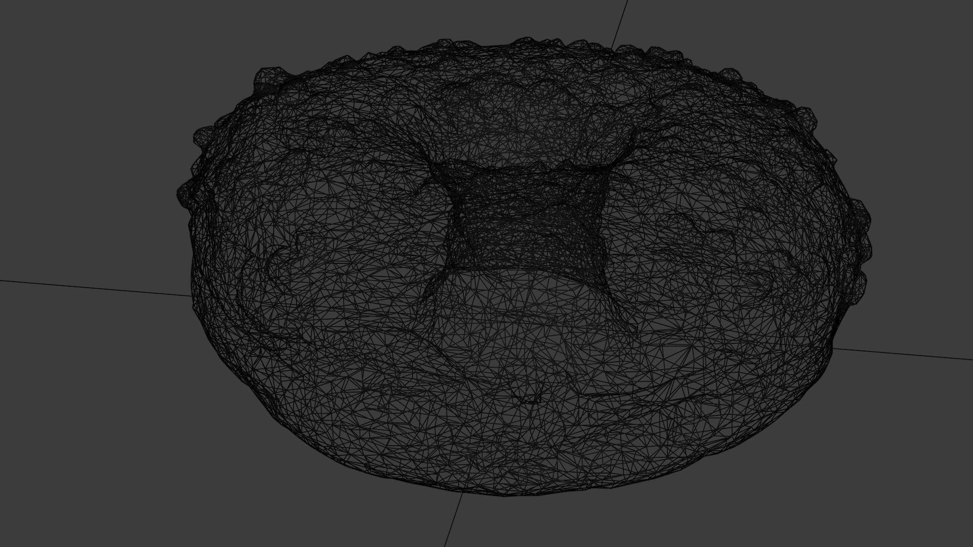 Doughnut glazed with colorful berry glazing 3D model_5