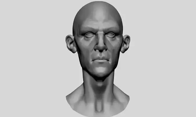 Stylized Male Head v2