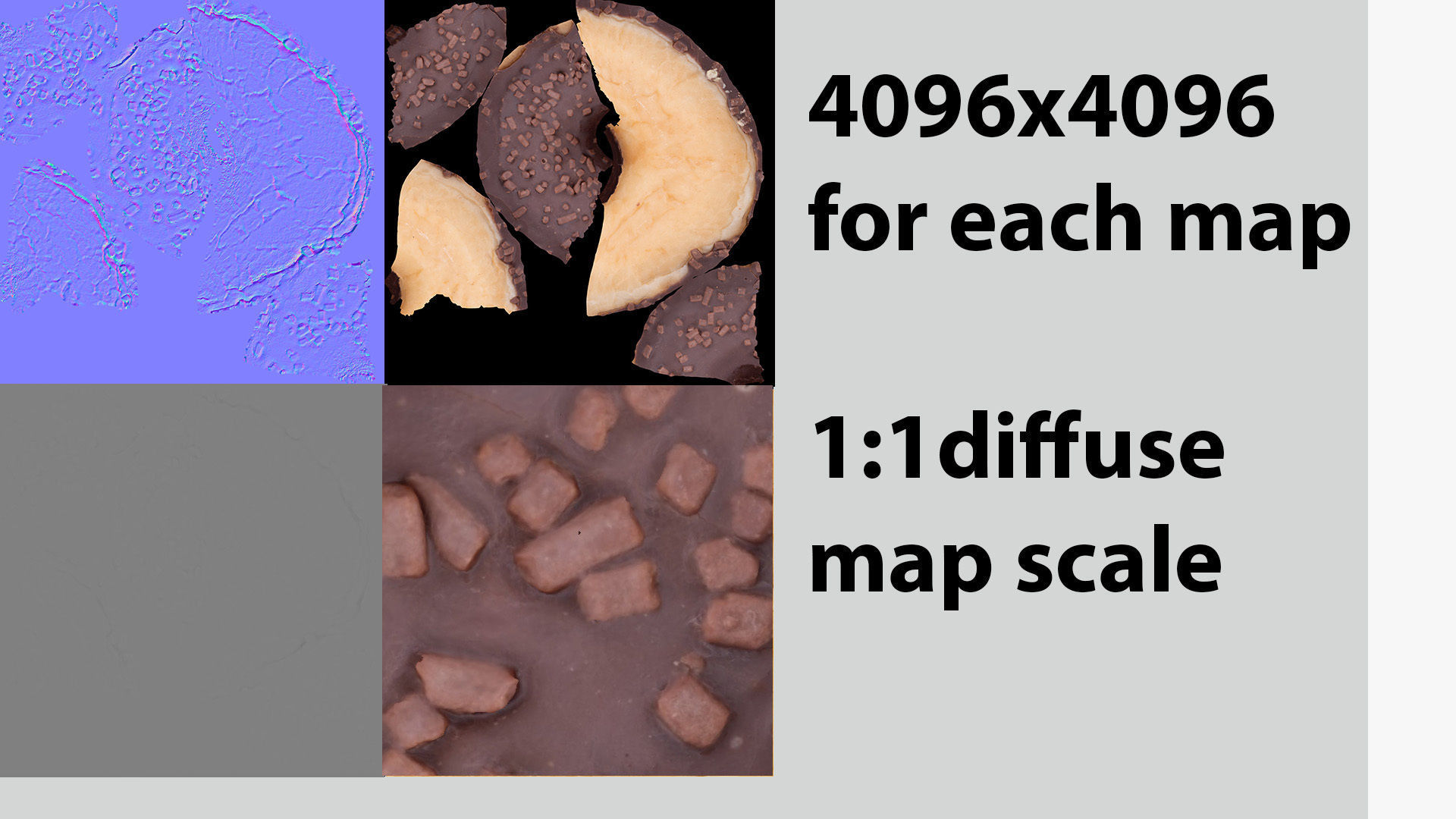 Doughnut glazed with chocolate 3D model_5