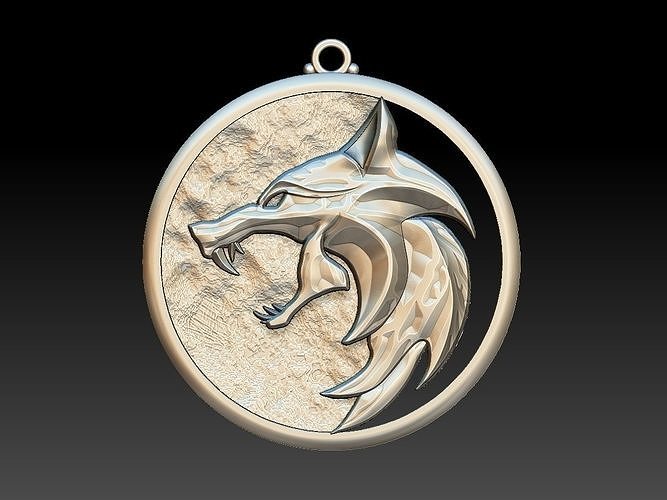 The Witcher Official Pendant  3D print model
