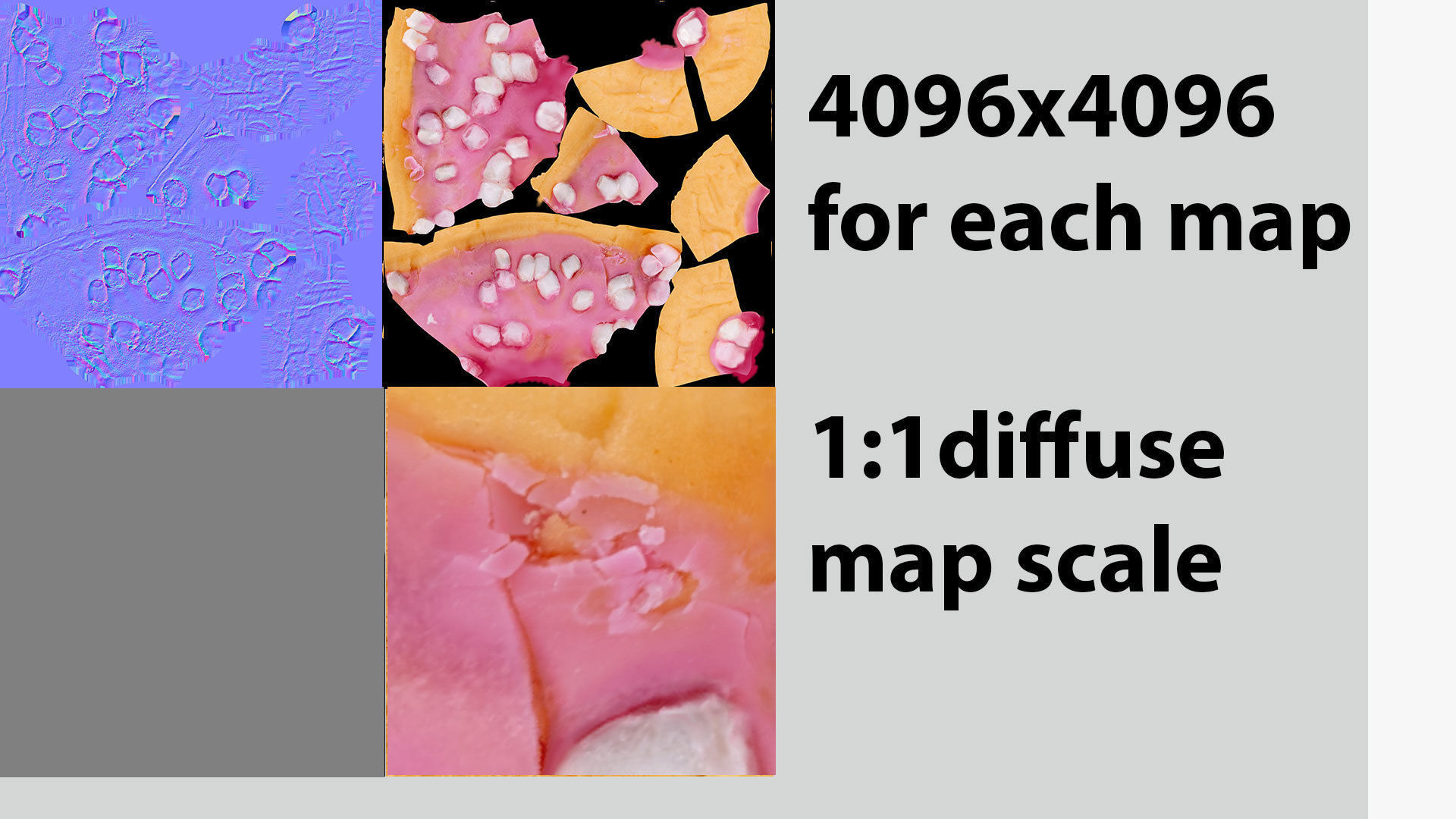 Doughnut glazed with colorful berry glazing 3D model_7