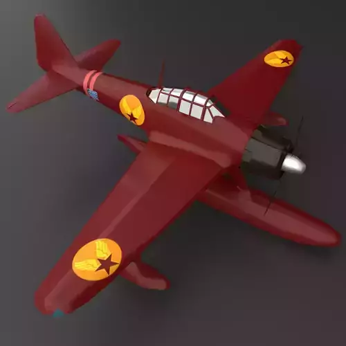 Biplane vietnam war fighter plane