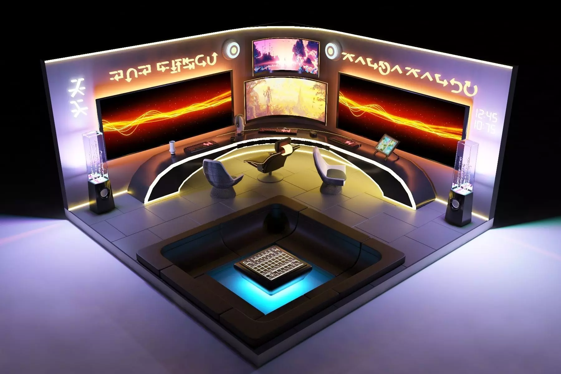3d game room UFO 3D model
