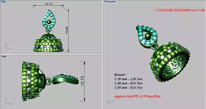 Pendants Collection indian jhumka