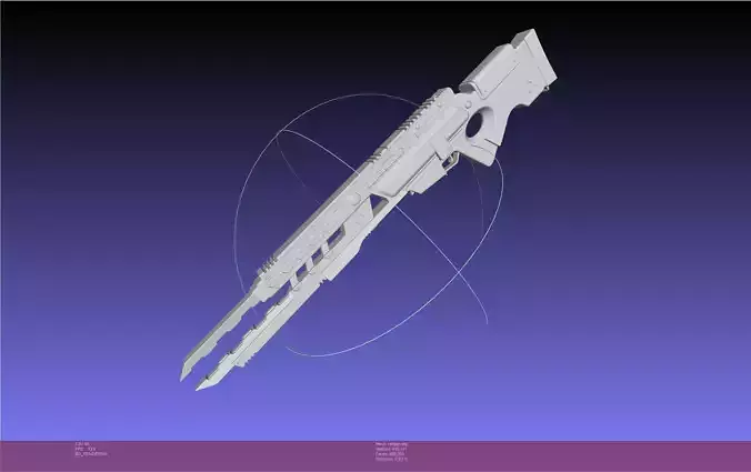 Murder Drones Uzi Railgun Basic Model 3D model