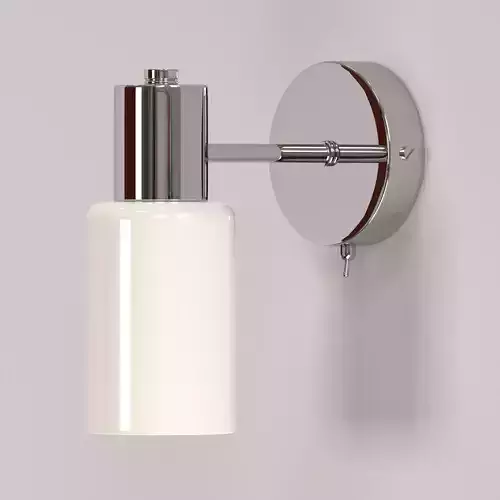 Wall light with glass plate