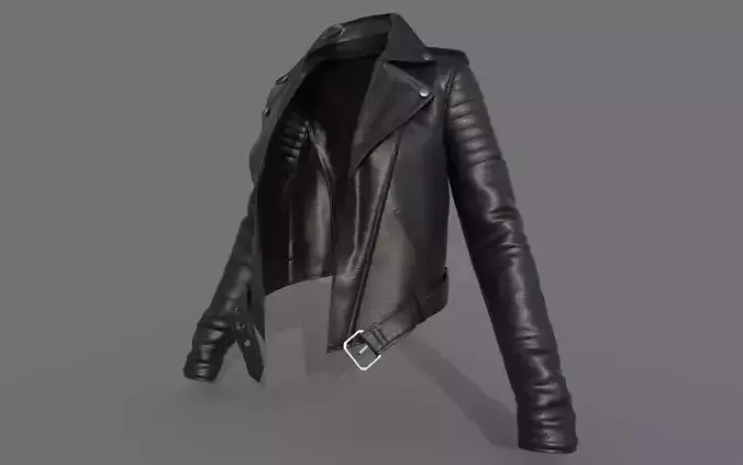 Leather Jacket - Game asset Low-poly 3D model